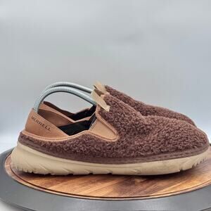 MERRELL Hut Moc Brown Cozy Smore Marron Fuzzy Slip On Men's Size 12 J002979